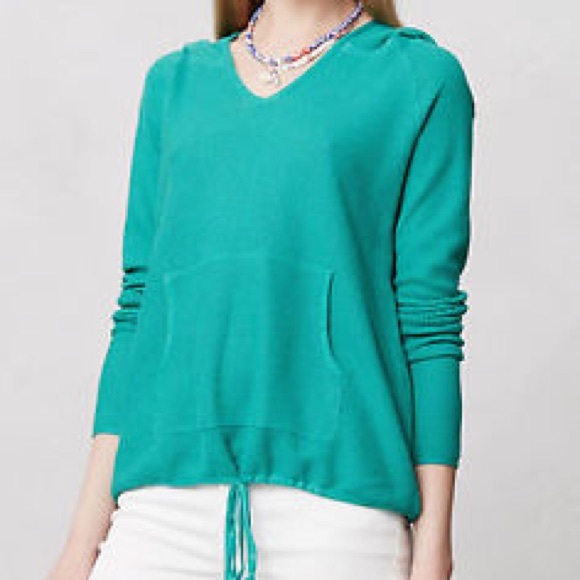 Anthropologie Sweaters - 👠 Sparrow Pointelle Knit Hoodie Sweater